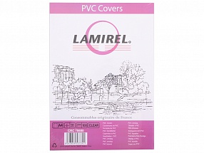 Обложки Lamirel Transparent A4, PVC, прозрачные, 150мкм, 100шт (LA-78680)