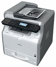 МФУ Ricoh SP 3600SF (копир-принтер-сканер-факс, ADF, 30стр./мин., 1200x1200dpi, 512Mb, A4, LAN, USB)