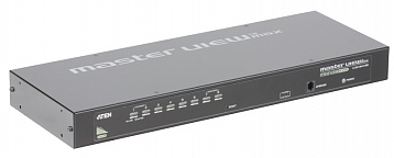 Переключатель KVM ATEN 8 cpu PS2/USB+VGA, со шнуром для подключ. консоли  PS2/USB 0.27м., 2048x1536, 1U 19" (CS1308-AT-G)