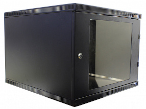 Шкаф 19" настенный 9U 600x650, дверь стекло-металл, чёрный, NT WALLBOX LIGHT 9-66 B 