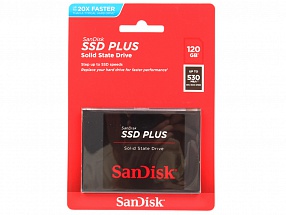 SSD накопитель SanDisk Plus SDSSDA-120G-G26 120Gb SATA/2.5"