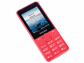 Мобильный телефон Philips E168 Xenium (Red) 2SIM/2.4"/320x240/Слот для карт памяти/MP3/FM-радио/1600 мАч