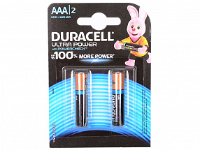 Батарейки Duracell LR03-2BL Ultra Power AAA блистер 2 шт