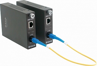 Медиаконвертер D-Link DMC-1910R/A9A WDM медиаконвертер с 1 портом 1000Base-T и 1 портом 1000Base-LX с разъемом SC (ТХ: 1310 нм; RX: 1550 нм) для одном