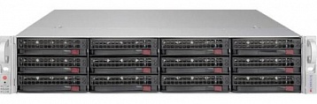 Серверная платформа Supermicro SSG-6028R-E1CR16T 2U 2x LGA2011, 16x DDR4, 12/16x3.5''+2x2.5" HS HDD, LSI3108/2GB, 2x10GbE, IPMI, 2x1100W, Rails
