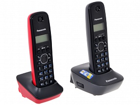 Телефон DECT Panasonic KX-TG1612RU3 АОН, Caller ID 50, 12 мелодий, + дополнительная трубка
