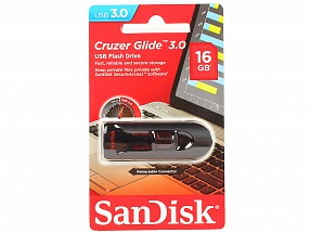 Внешний накопитель 16GB USB Drive  USB 3.0  SanDisk Cruzer Glide 3.0 (SDCZ600-016G-G35)
