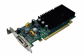 Проф видеокарта 128Mb <PCI-E> nVidia Quadro 4 NVS 285 (HP 398685-001) <GDDR2, 64 bit, без кабеля DMS59, OEM>