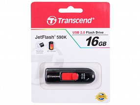 Внешний накопитель USB 16Gb Transcend JetFlash 590 TS16GJF590K черный 