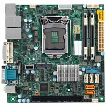 Мат плата Supermicro MBD-X11SSV-Q-O Mini-ITX, LGA1151, Intel Q170, 2xSO-DIMM DDR4, PCI-E x16, 5xSATA, 2xGbE, HDMI, DP, DVI-I