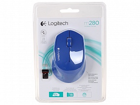 Мышь (910-004290) Logitech Wireless Mouse M280 Blue EWR 