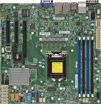Мат плата Supermicro MBD-X11SSH-F-O mATX, LGA1151, Intel C236, 4xDDR4, 8xSATA, 2xGbE, IPMI, VGA