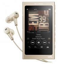 Плеер Sony NW-A45HN, Золотисто-бежевый, наушники в комплекте, 16 Гб, NFC/Bluetooth