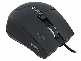 Мышь игровая QCYBER  ZORG BLACK лазерная, 8 програм. кнопок, 8200 DPI, встр. Память 256 кб для сохр. профилей, 3 груза по 3,7 г., USB 2.0