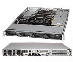 Серверная платформа Supermicro SYS-6018R-WTR 1U. 2xLGA2011 (E5-2600v3/v4), Intel C612, ,4x3.5'' HotSwap,16xDDR4, 2xGbE, 1U, 2x700W Redundant