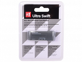 Картридер универсальный Defender Ultra Swift USB 2.0, 4 слота 
