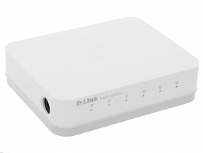 Коммутатор D-Link DGS-1005C/A1A Неуправляемый коммутатор с 5 портами 10/100/1000Base-T, функцией энергосбережения и поддержкой QoS