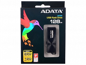 USB флешка ADATA UE700 128GB Black (AUE700-128G-CBK) USB 3.0 / 225 МБ/cек / 135 МБ/cек