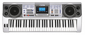 Синтезатор TESLER KB-6190 61 клавиша, большой LCD дисплей,- 200 тембров, 128 ритмов, 8 звуковых эффектов, 10 демопесен, автоаккомпанемент, запись