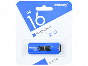 Внешний накопитель 16Gb USB Drive  USB2.0  Smartbuy STREAM Blue (SB16GBST-B)