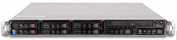 Серверная платформа Supermicro SYS-1028R-MCTR 1U, 2xLGA2011-3, 8xDDR4, 8x2.5" HDD, LSI3108/2GB, 2x10GbE, 2x1GbE, 2x600W, Rack Rails