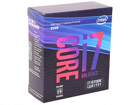 Процессор Intel® Core™ i7-8700K BOX w/o Fan <TPD 95W, 6/12, Base 3.7GHz - Turbo 4.7 GHz, 12Mb, LGA1151 (Coffee Lake)>