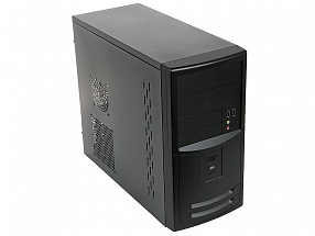 Корпус Powercase PN506 mATX 450Вт USB 2.0, сталь 0.5 мм, БП с вентилятором 12 см, черный