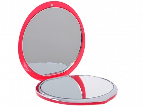 Зеркало TOUCHBEAUTY AS-1277 Миниатюрное двойное косметическое зеркало с подсветкой. Двукратное увеличение одной из сторон. Ультратонкий стильный дизай