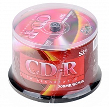 Диски CD-R 80min 700Mb  VS  52х  50 шт  Cake Box