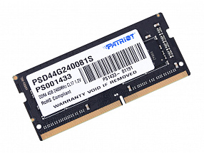Память SO-DIMM DDR4 4GB (pc-19200) 2400MHz  Patriot PSD44G240081S