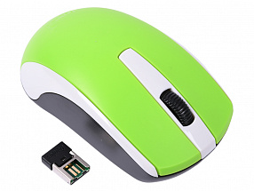 Мышь беспроводная Genius ECO-8100,  2.4 GHz, 800-1600 dpi, встроенный аккумулятор, Green