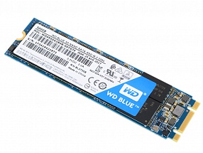 Твердотельный накопитель SSD M.2 500GB WD Blue (R530/W560Mb/s, TLC, SATA) (WDS500G2B0B)
