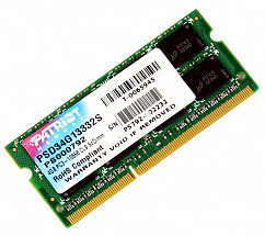 Память SO-DIMM DDR3 4GB (pc-10660) 1333MHz Patriot PSD34G13332S