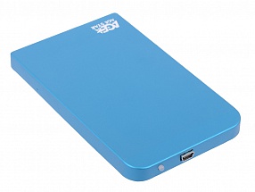 Внешний бокс HDD/SSD 2.5 AgeStar SUB2O1 (Blue) Корпус Blue / Алюминий / USB 2.0 / SATA