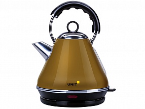 Чайник электрический UNIT UEK-262,  цвет - Горчичный; сталь,  цветная эмаль, 1.7л., 2000Вт.