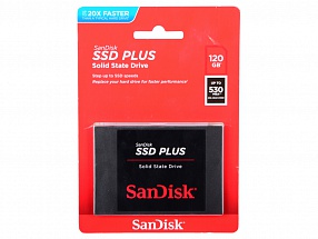 Твердотельный накопитель SSD 2.5" 120GB SanDisk Plus (R530/W600Mb/s, SATA 6Gb/s) (SDSSDA-120G-G27)