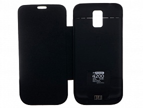 Чехол с аккумулятором Gmini mPower Case MPCS5F Black, для Galaxy S5, 4200mAh, Flip cover