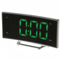 Часы с радиоприемником MAX CR-2905g Зеленый LED дисплей,1.8”, Slim дизайн, 2 будильника, FM радио, Регулировка яркости дисплея