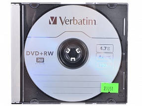 Диски DVD+RW Verbatim 4x 4.7Gb SlimCase 3шт 43636\297 4x