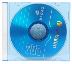 Диск   DVD+R 4.7Gb Verbatim 16x  Slim  (556)
