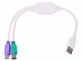 Кабель USB A-2xPS/2 (подключение PS/2 клав и мыши к USB порту) Telecom  TUS7057  