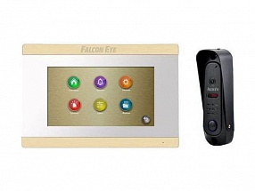 Комплект видеодомофона Falcon FE-70 ARIES white + FE311A Видеодомофон: дисплей 7" TFT; сенсорный экран;  подключение до 2-х вызывных панелей и до 2-х 