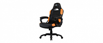 Кресло для геймера Aerocool AC80C AIR-BO , черно-оранжевое, с перфорацией, до 130 кг