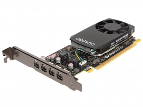 Проф видеокарта 4Gb <PCI-E> PNY nVidia Quadro P1000 <GDDR5, 128 bit, 4*mDP, Low profile, ATX+LP Bracket, 4xmDP to DP adapter, mDP to DVI adapter, Reta