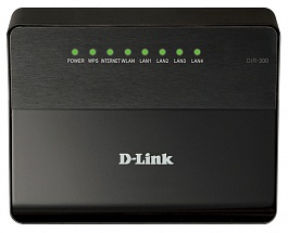 Маршрутизатор D-Link DIR-300/A/D1A Беспроводной 2,4 ГГц (802.11g) 4-х портовый маршрутизатор, до 150 Мбит/с
