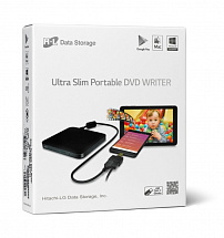 Оптич. накопитель ext. DVD±RW HLDS (Hitachi-LG Data Storage) GP95NB70 Black  USB 2.0, Tray, Android compatible, Retail 