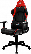 Игровое кресло Aerocool AC100 AIR Black Red , черно-красное, до 150 кг, ШxДxВ : 69x70x121-131см, газлифт класс 3 до 100 мм, механизм "Бабочка"