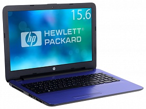 Ноутбук HP 15-ba504ur <X5D88EA> AMD E2-7110 quad(1.8)/4Gb/500Gb/15.6"HD/Int:AMD Radeon R2/no ODD/Win10 (Blue)