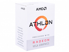 Процессор AMD Athlon 200GE BOX Radeon Vega Graphics  35W, 2C/4T, 3.2Gh(Max), 5MB(L2+L3), AM4  (YD200GC6FBBOX)