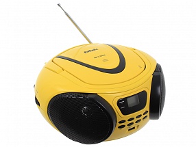 Аудиомагнитола BBK BX107U CD MP3 желтый/черный 